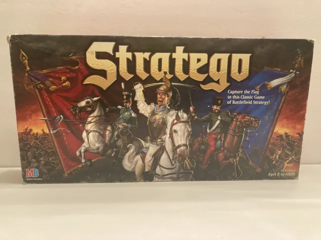 Vintage 1996 STRATEGO Milton Bradley Capture Flag Strategy Board Game