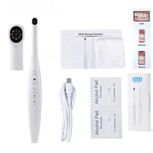Dental Intra Oral Camera Wireless WIFI Dynamic Endoscope Photograph 2.0MP 8LED