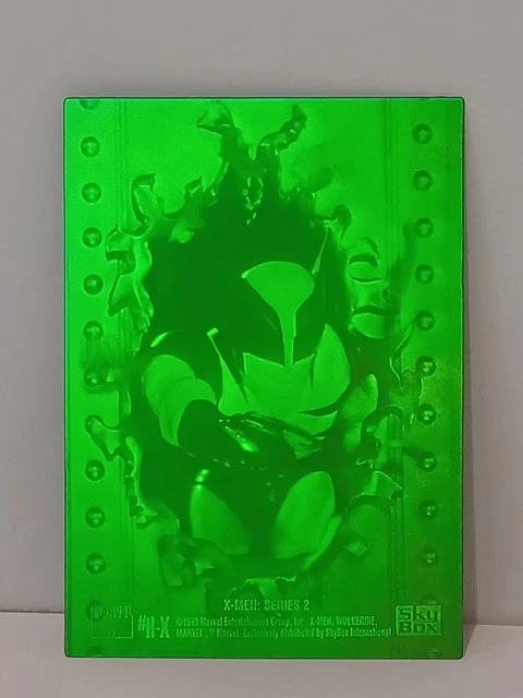 1993 MARVEL X-MEN Series 2 WOLVERINE 3D HOLOGRAM INSERT CARD, #H-X - NM/M  SkyBox $29.99 - PicClick