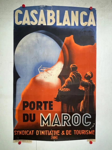 Rare Grande affiche ancienne Peugeot BB Mobylette Lyon