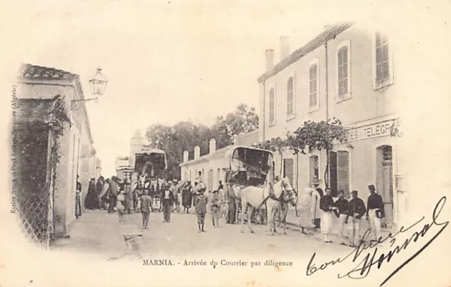 Algérie - MARNIA Maghnia - Arrivée du courrier par diligence - Ed. Eyries frères