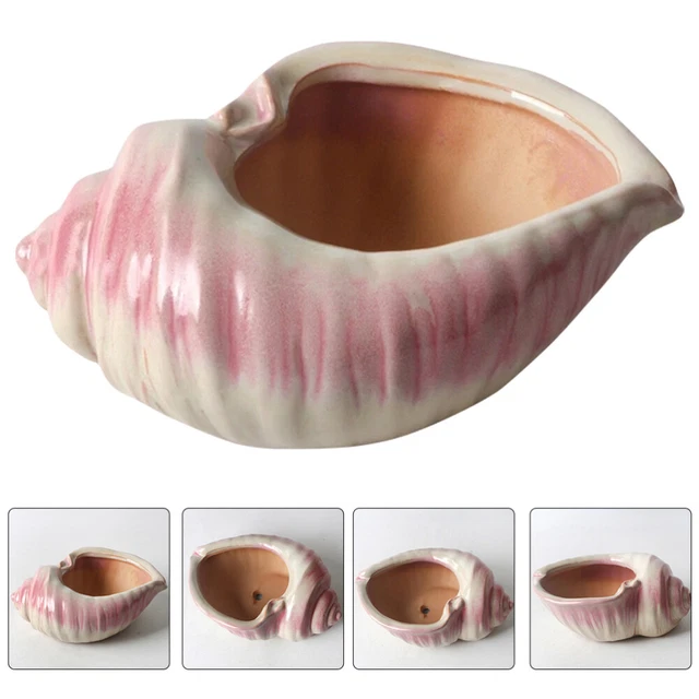 Hause Conch Shell Keramik Blumentopf Strand Thema Decor Keramik Sukkulenten Topf