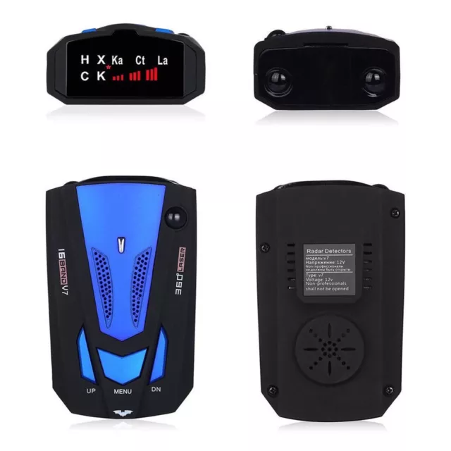 360 Degree Car Speed Radar Detector 16 Band V7 GPS Police Safe Voice Alert Laser 2