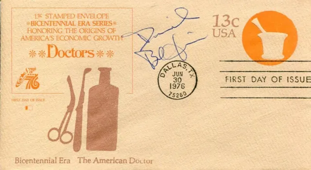 David Baltimore 1975 Nobel Prize Medicine Caltech President Signed Autograph FDC