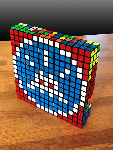 Invader Rubikubist Spirit - Sculpture Rubik's Cubes "ROB 2009"