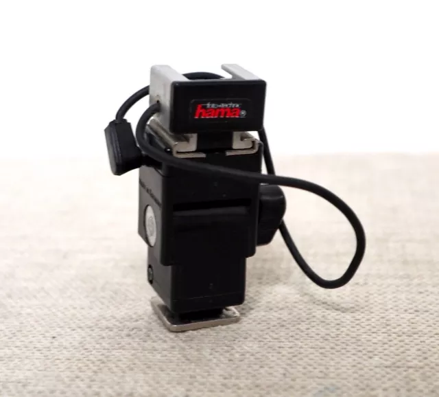 Cabezal adaptador adaptador de cámara de montaje con flash inclinable HAMA Alemania de colección HAMA Alemania