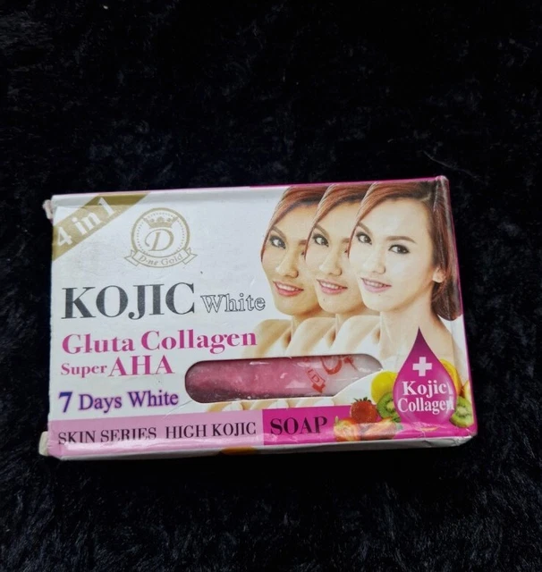 Nano Kojic White Savon aux gluta,  collagène, AHA,  anti-tâches.