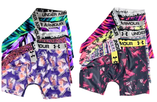Pantaloncini Under Armour Uomo Tech HEATGEAR confezione da 4 boxer jock biancheria intima-(6 pollici)