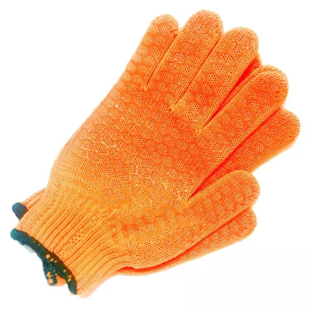 Adrenalin Woven Nylon Grip Gloves (Orange) - Small