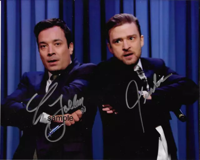 Jimmy Fallon Justin Timberlake #2 Reprint 8X10 Autographed Signed Photo Man Cave