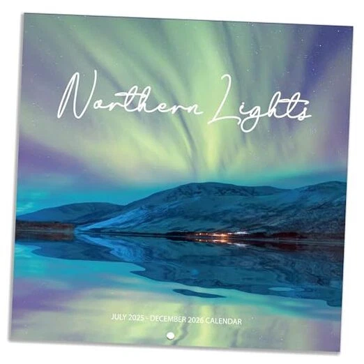 20252026 WALL CALENDAR Northern lights Calendar 20252026, July 2025