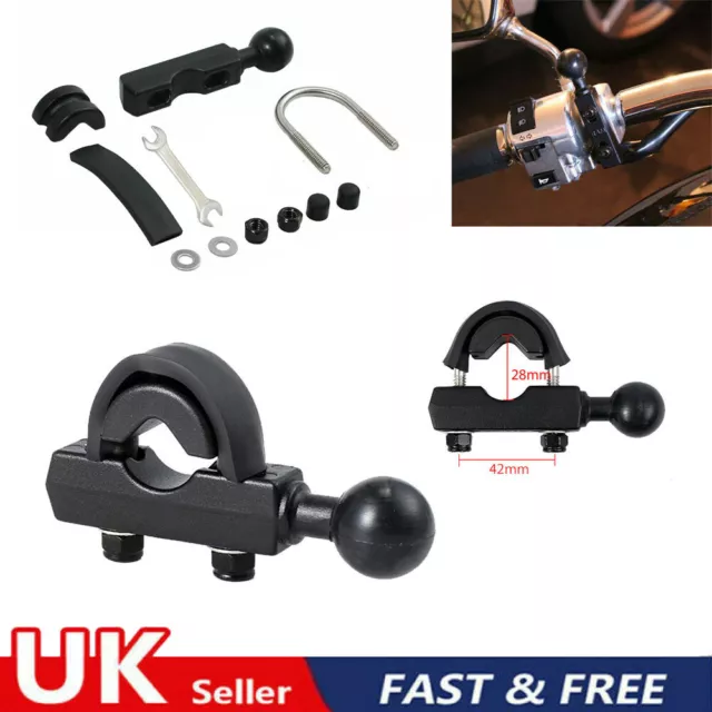 For RAM Mount U-Bolt Universal Motorcycle Handlebar Bike Rail Base 1" Ball Kit