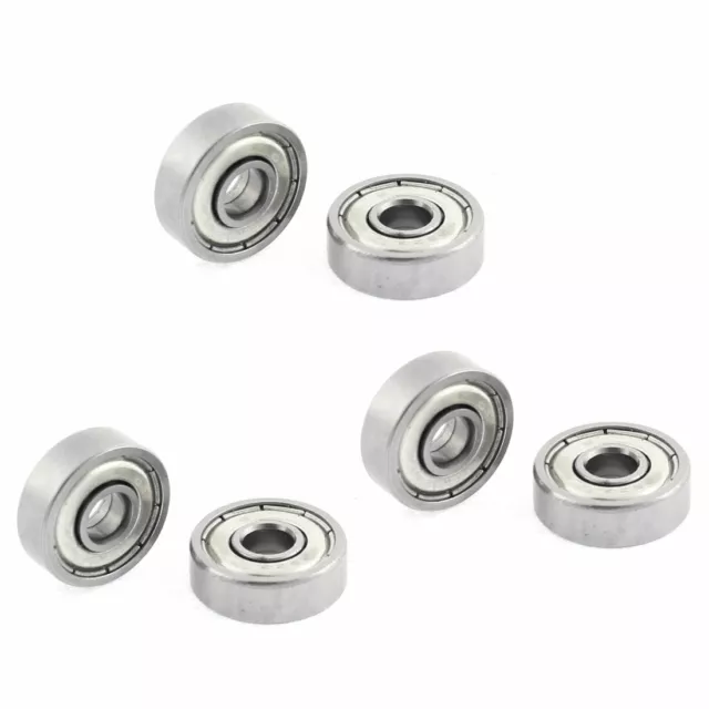 6 Pcs 625ZZ Metal Sealed Single Row Deep Groove Ball Bearing 16mmx5mmx5mm