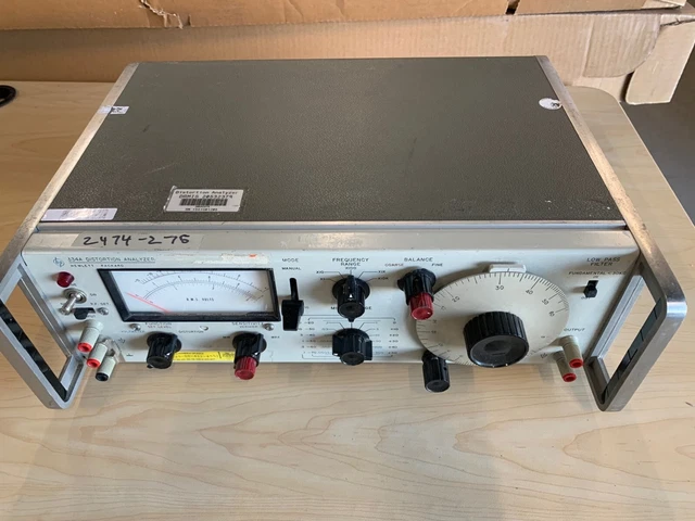 AS IS HP Model 334A Distortion Analyzer AC Volt Meter Hewlett Packard POWERS ON
