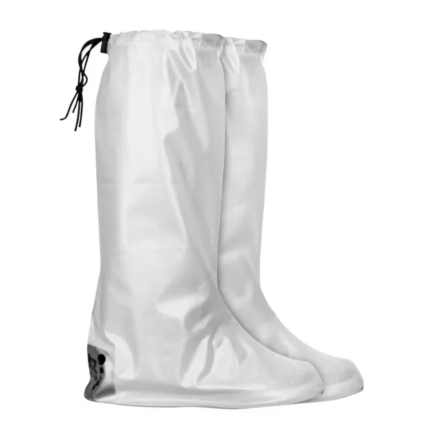 WHITE SHOE COVERS Trainers Wellies Camping Festival Waterproof Boot ...