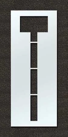 RAE STL-108-F108T Airport Pavement Stencil,T,108 in