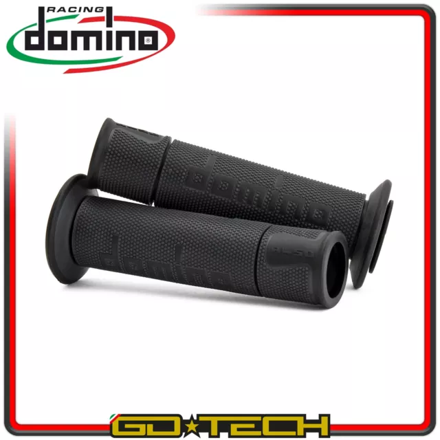 MANOPOLE DOMINO A450 MOTO SCOOTER STRADALI Antracite Nero ON ROAD RACING Forate