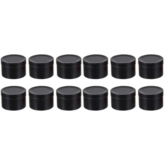 12 Pcs Aluminum Alloy Candle Jar Coffee Jars Food Storage Containers