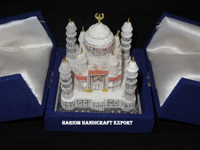 3"x3" Alabaster Marble Ethical Taj Mahal Replica Gorgeous Arts Unique Love Gifts