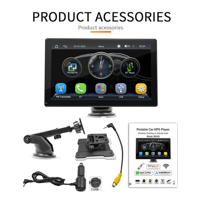 9" Touch  Screen Auto Car Stereo Radio CarPlay Android Auto Bluetooth USB TF AUX