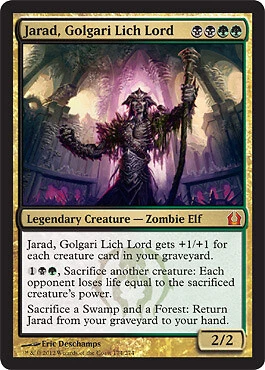 Jarad, Golgari Lich Lord 1x FOIL RTR MTG Return to Ravnica Mythic MINT black green Jarad, Golgari Lich Lord 1x FOIL RTR MTG Return to Ravnica Mythic MINT black green
