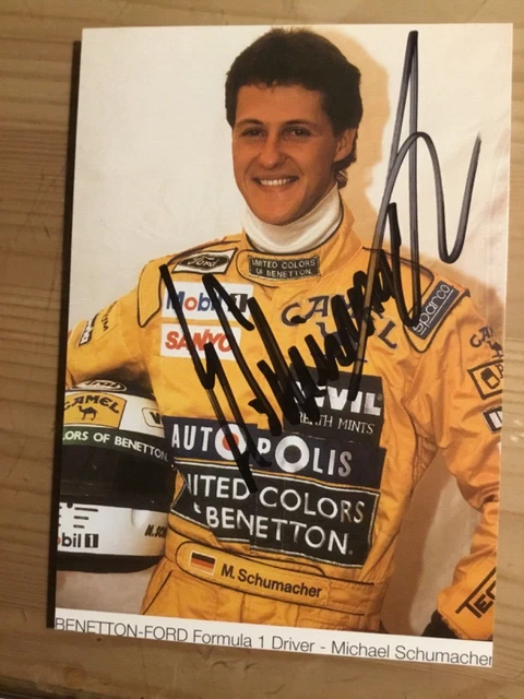 MICHAEL SCHUMACHER AUTOGRAMM aus alter AUTOGRAMM SAMMLUNG EUR 333,33