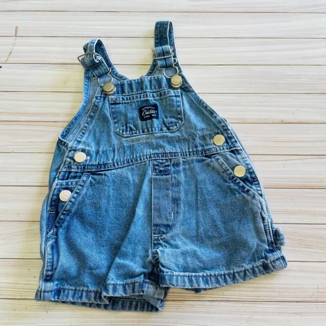 Carters Baby Girl Boy Denim Shortall Overall Bibs Shorts 12 months Overalls