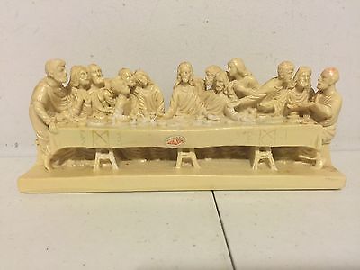 The Last Supper Statue Figurine - Alabaster Artmark Italy Signed