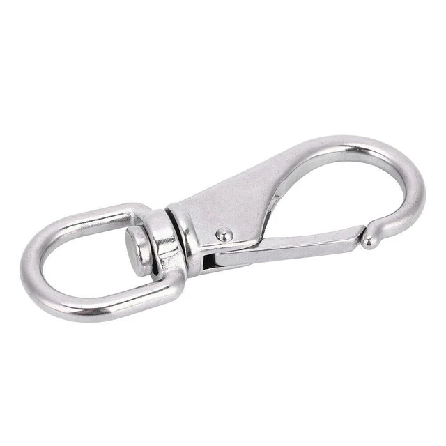 316 Stainless Steel Carabiner Swivel Eye Bolt Snap Spring Safety Clip Hooks