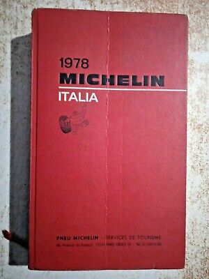 Guida viaggio Pneu Michelin Italia 1978 Alberghi Hotel ristoranti curiosità