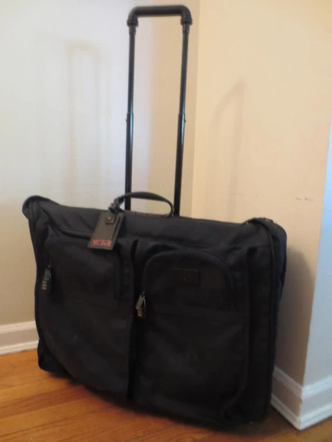 TUMI Alpha Collection 2231D3 black ballistic nylon ROLLING SUITCASE Garment BAG