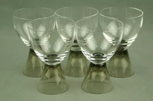 Vintage ROSENTHAL FORTUNA Rauchglas 5 Gläser Aperitifgläser 9,7 cm