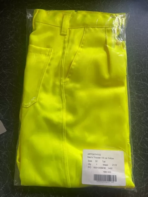 Nuovissimi pantaloni Arco Hi-Vis sigillati 32"" VITA 32"" GAMBA