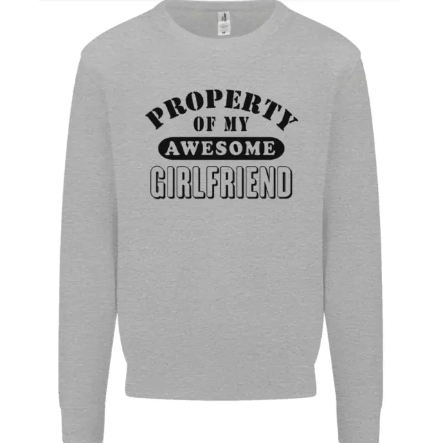 Property of My Awesome Girlfriend Funny Mens Sweatshirt Jumper