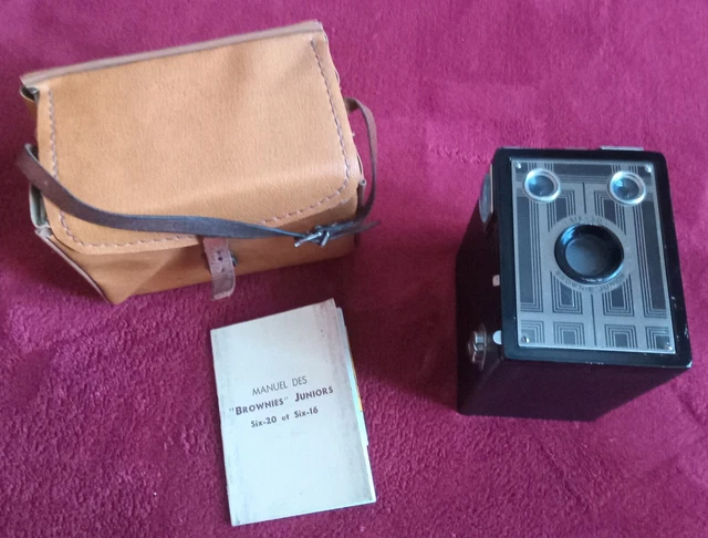 Appareil Photo Ancien Kodak Brownie Junior Six-20 Années 1930 USA