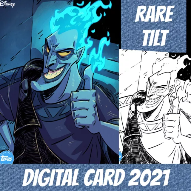 Topps Disney Collect Hades Original Artwork Tilt Derek Laufman S/3 2021 Digital