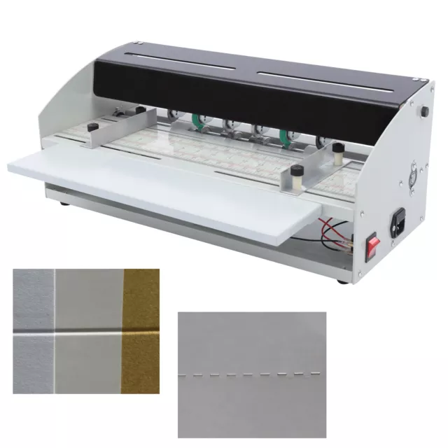 18" Electric 3-in-1 Scorer Perforator Paper Creasing Machine Scoring Creaser US