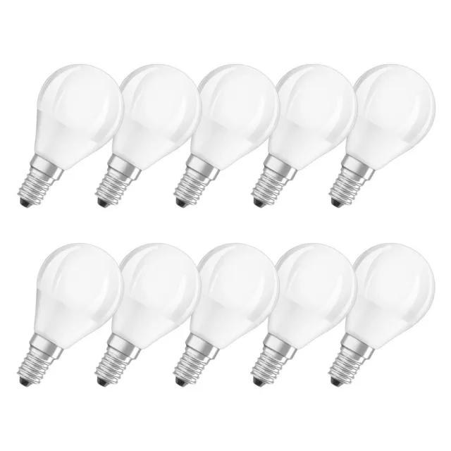 10 x Bellalux LED Tropfen 5W = 40W E14 matt 470lm Kugeln 840 neutralweiß 4000K