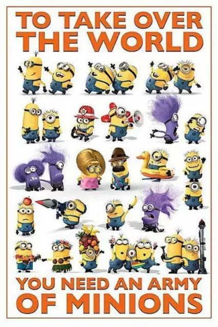 Despicable Me 2 : Take Over the World - Maxi Poster 61cm x 91.5cm nuevo y...