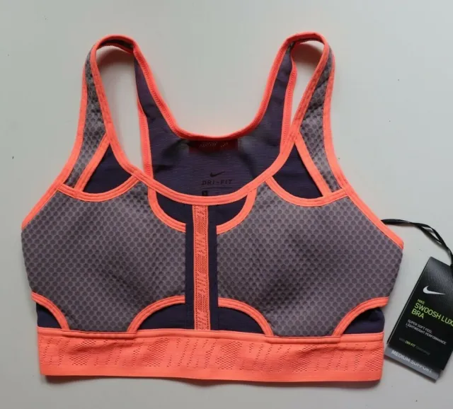 Nike Training swoosh ultrabreathe medium support bra in pink