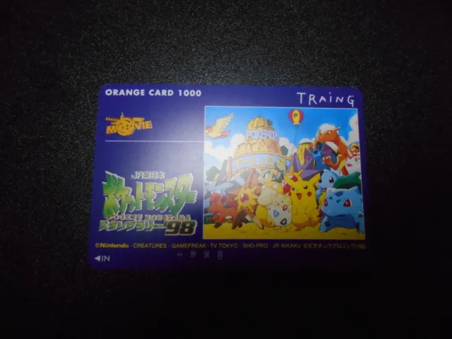 Pokemon Phone Orange Card JR Stamp Rally 1998 Promo Charizard Pikachu etc #2794