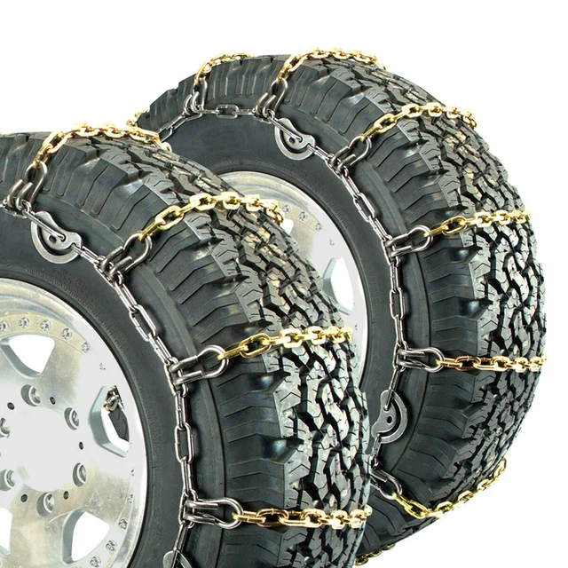 Titan Alloy Square Link Truck CAM Tire Chains On Road Ice/Snow 5.5mm 265/70-17