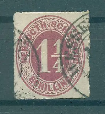 SCHLESWIG-HOLSTEIN 1865 Nr 14 gestempelt (227099)