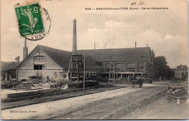 27 BRETEUIL SUR ITON - l'usine de ceramique