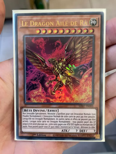 Carte YU GI OH LE DRAGON AILE DE RA LED7-FR000 FR NEUF