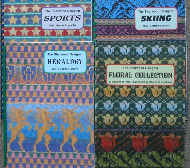 4 libros de diseño de Sherwood surtidos de estilos/patrones - en muy buen estado