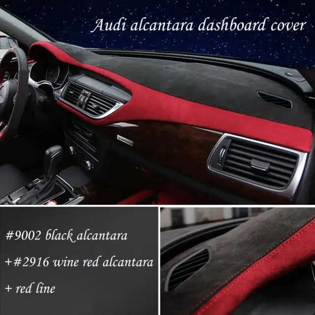 Custom Alcantara Car Dashboard Wrap Cover for Audi A7 2016-2018 Shade Cushion