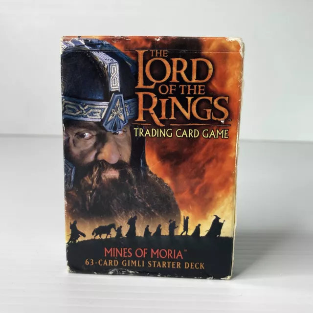 Lord Of The Rings Trading Card Game Gimli Starter Deck 2002 Mines of Moria 100%