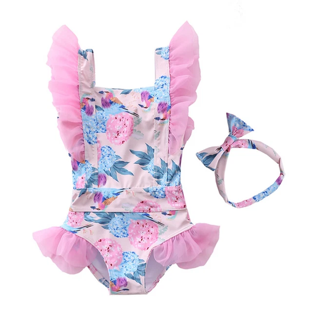 Neonato neonato neonato bambina bambina costume da bagno bikini nuoto
