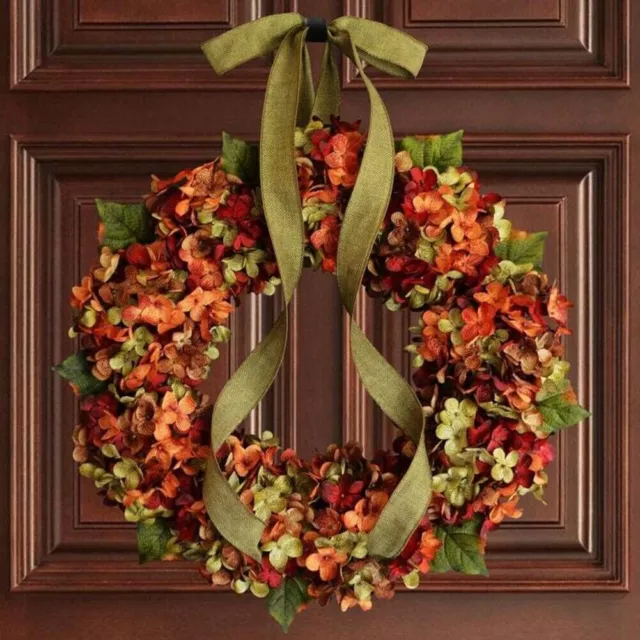Fall Wreath Thanksgiving Day Home Front Door Seasonal Wreath Party Decor Outdoor